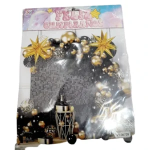Kit grande negro y dorado