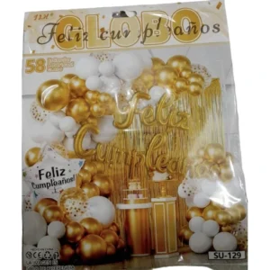 Kit grande dorado y blanco