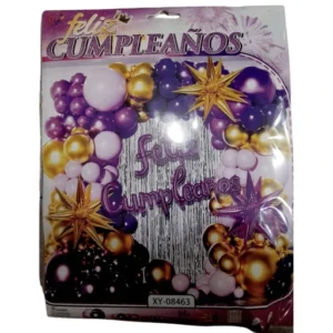 Kit grande violeta y dorado
