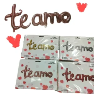 Te amo letras de globo
